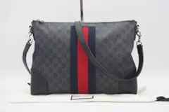 GUCCI ショルダーバッグ GGスプリーム メッセンジャーバッグ A 極美品