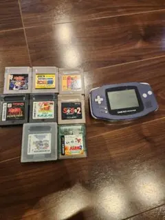 動作確認済　ゲームボーイアドバンス　初期 本体 パープル セット