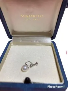片側のみ。 ミキモト 7mmパール イヤリング