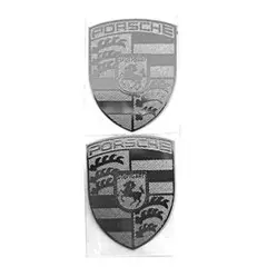 ポルシェ Porsche ステッカー デカール エンブレム シール 2個入