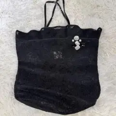 美品　アルカン　Arukan レースバック　トートバック　ビジュー