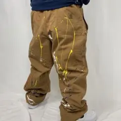 一点もの!US製カーハート ペイント加工 ペインターパンツ ワイド