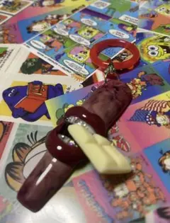 ネイルチップ　めじるしアクセサリー　唇 3Dアート