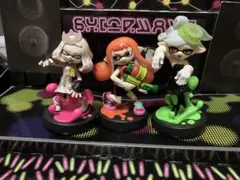 人気amiibo3点　ヒメ　ガール　イエローガール（スプラトゥーン　アミーボ）