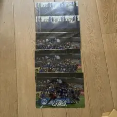 ガンバ大阪　2008年　CHAMPION クリアファイル2枚入りセット　5組