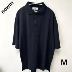 nowm 黒 ポロシャツ Mサイズ　メンズ　レディース　ブラック