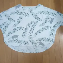 graniph　グラニフ　猿とオリーブの変形カットソー