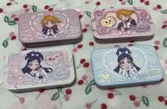 プリキュア　キュアブラック、メップル、キュアホワイト、ミップル　ラムネ缶