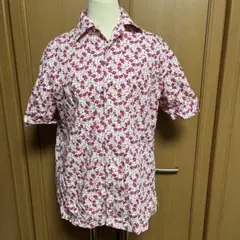 23区 オンワード 花柄 半袖シャツ ホワイト/ピンク M ユニセックス