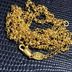 正規品 22k クロムハーツ ロールチェーン ネックレス 60cm 付属品有