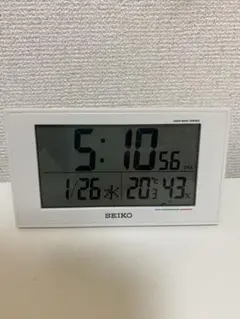 SEIKO セイコー デジタル電波目覚まし時計 温湿度計