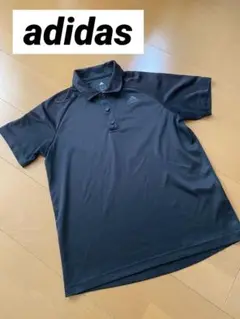 adidas ブラック ポロシャツ