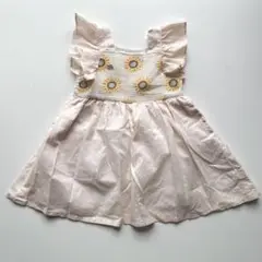 petit main ひまわり ワンピース 90cm プティマイン　夏