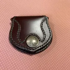 レザー コインケース ダークブラウン