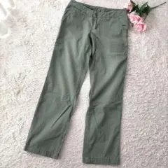 ピンクアドベ カジュアルパンツ カーゴパンツ M グリーン a3323