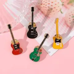 新生活応援‼️送無‼️ギターピンバッジ SG/レスポール/テレキャス/ファルコン☆彡