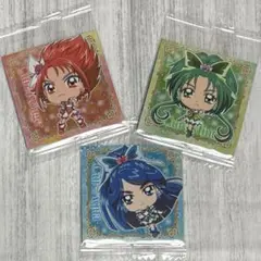 プリキュアオールスターズ シールウエハース2 ルージュ　ミント　アクア　3枚