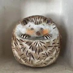 かとうゆみさん陶器犬の置物 鉢