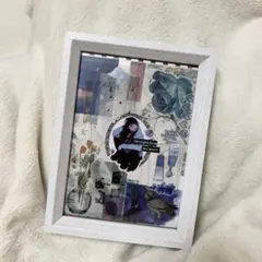 コラージュ作品　額入り