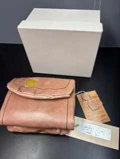 【新品未使用】trafico トラフィコ 折り財布 本革 牛革×ホースヘア