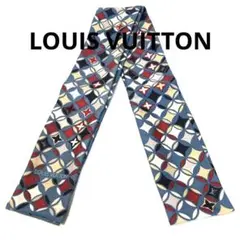 LOUISVUITTON ルイヴィトン バンドー スカーフ 総柄 シルク