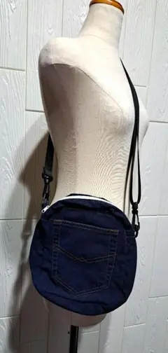 ハンドメイド　デニムショルダーバック
