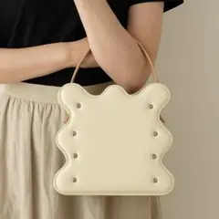 norienomotoクリーム色 ハンドバッグ