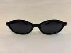 新品 オーバル型サングラス ブラック