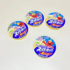 【大人気】空箱　フタ　工作　スーパーカップ　明治　セサミストリート バニラ ４種