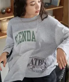 フリークスストア　リメイクロゴ 9分袖Tシャツ　ロンT
