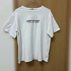 eimy istoire エイミーイストワール　ロゴ入り半袖 Tシャツ