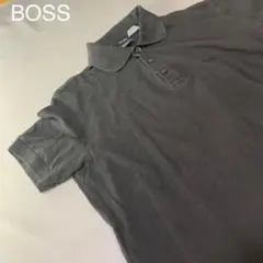 C698【ゴルフ黒色】BOSS ポロシャツ