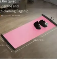 180cm PVC エクササイズマット ピンク