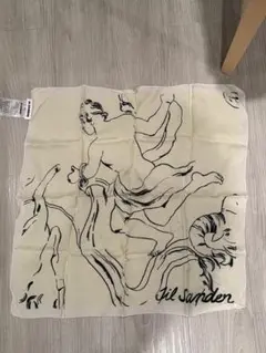 JIL SANDER(ジルサンダー) アートプリント スカーフ JIL SANDER ジルサンダー スカーフ FOULARD メンズ 60×60