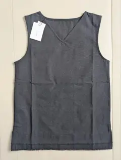 【新品/未使用】チャコールグレー Vネック タンクトップ M