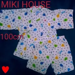 MIKIHOUSE　男の子用　甚平　100cm　虫柄
