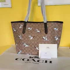 コーチ COACH スヌーピー トートバッグ 人気ピーナッツコラボ 新品 未使用