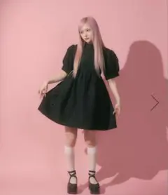FickleBebe リボンジャガードワンピース