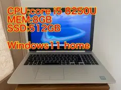 DELL P75F 第8世代 i5 メモリ8GB SSD512GB Win11