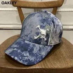 OAKLEY オークリー メッシュキャップ ネイビー系 総柄 ゴルフ