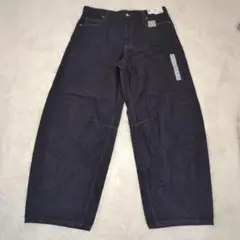 新品タグ付✨️GU バレルレッグジーンズ　丈長め　大きいサイズ　男女兼用　3XL