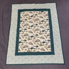 ハンドメイド キルティング ラグ 107x84cm 子供部屋 男の子