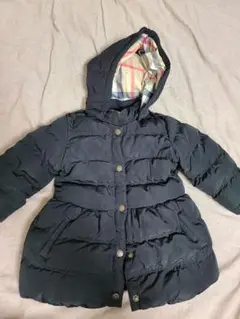 BURBERRY キッズ 女の子 ダウン 黒 ブラック 18m 80