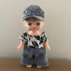 メルちゃん ソランちゃん ◇ トップス＋パンツ ◇ トロピカルxデニム