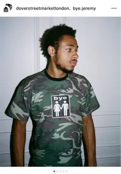 Bye jeremy Couple camo T-shirt tシャツ
