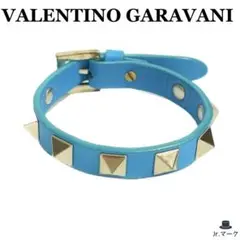 VALENTINO GARAVANI レザー ロックスタッズ ブレスレット