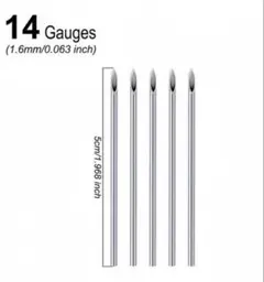 14ゲージ piassinngu needLe 14G 5本セット