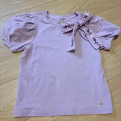 Kate Spade ラベンダー リボン付きTシャツ　130cm 美品