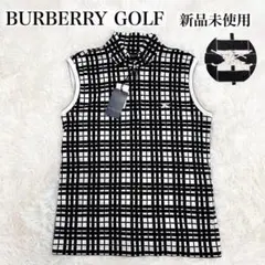 【新品・希少】BURBERRY GOLF ハーフジップノースリーブ　ノバチェック