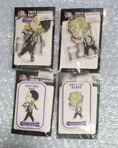 東京リベンジャーズ　　灰谷蘭　灰谷竜胆　きゃらまーち　 アクスタ　　缶バッジ
